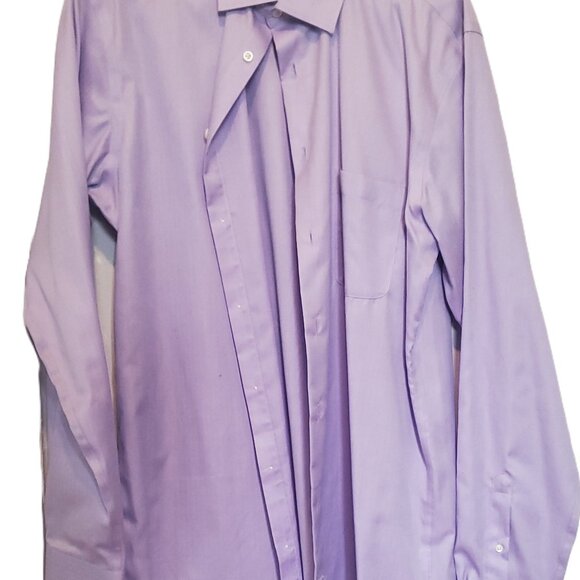 Joseph Abboud Men's Magenta Dress Shirt - Picture 2 of 3